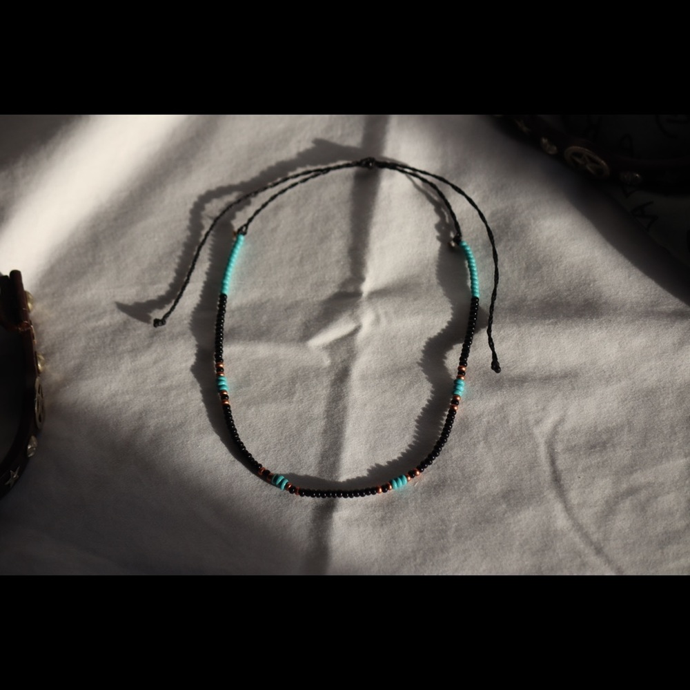 Western seed bead choker